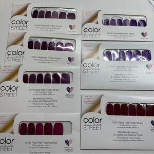 Color Street Deep Red Nail Polish Strips